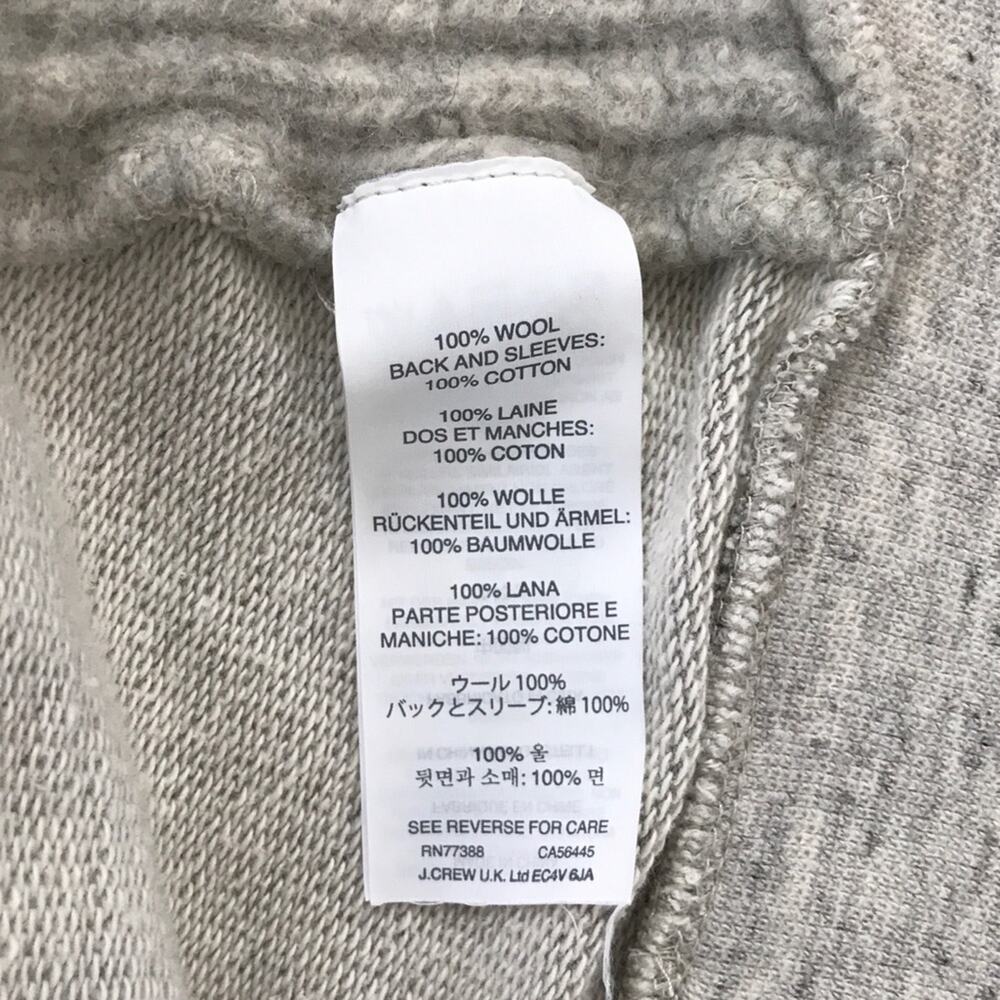 J. Crew Wool Blend Gray Sweatshirt & Sweater Outdoor & Cozy - Picture 8 of 8